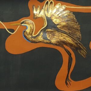 "A garça era uma garça só. Desceu de manhã no meio da tarde."