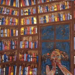 E a mocinha se perdeu na biblioteca